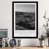 Whistling Straits Golf Resort, Straits Course Hole 03, Kohler, Wisconsin, Golf Art, Framed Art Print Wall Decor
