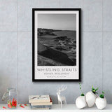 Whistling Straits Golf Resort, Straits Course Hole 3, Kohler, Wisconsin, Golf Art Print, Framed Canvas Print Wall Art
