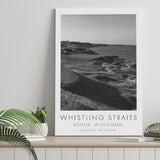 Whistling Straits Golf Resort, Straits Course Hole 03, Kohler, Wisconsin, Golf Art Print, Canvas Print Wall Art