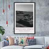 Whistling Straits Golf Resort, Straits Course Hole 03, Kohler, Wisconsin, Golf Art, Framed Art Print Wall Decor