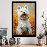 White Samoyed Dog, Dog Pet Lover Painting, Pet Lover Art, Framed Art Prints Wall Art Decor, Framed Picture Print