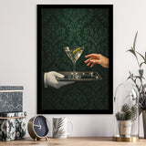 Women With Martini Art Print, Cute Quirky Whimsical Cocktail Art, Bar Cart Decor, Framed Art Print, Fine Art Wall Decor