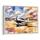 Watercolor Aircraft Painting, Framed Canvas Prints Wall Art Home Decor