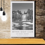 Wynn Golf Club, Waterfall Las Vegas, Nevada, Golf Art Print, Gift for him, Canvas Print Wall Art