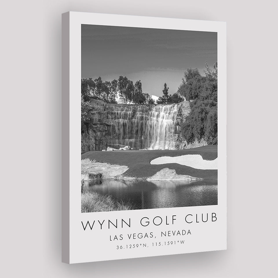 Wynn Golf Club, Waterfall Las Vegas, Nevada, Golf Art Print, Gift for him, Canvas Print Wall Art