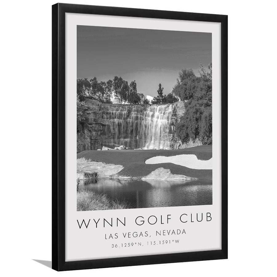 Wynn Golf Club, Waterfall Las Vegas, Nevada, Golf Art, Gift for him, Framed Art Print Wall Decor