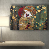 mother and child art,klimt mother and child,gustav klimt Art, Canvas Print Wall Art Decor, Landscape Art Print