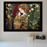 Mother And Child Art,Klimt Mother And Child,Gustav Klimt Art, Framed Art Print Wall Decor, Framed Picture