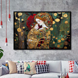 Mother And Child Art,Klimt Mother And Child,Gustav Klimt Art, Framed Art Print Wall Decor, Framed Picture