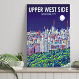 Upper West Side NYC Art V1 ,City Art Print, Large Canvas, Canvas Print Wall Art Home Decor