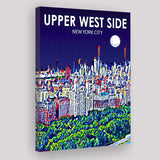 Upper West Side NYC Art V1 ,City Art Print, Large Canvas, Canvas Print Wall Art Home Decor