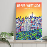 Upper West Side NYC Art ,City Art Print, Large Canvas, Canvas Print Wall Art Home Decor