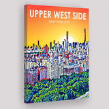 Upper West Side NYC Art ,City Art Print, Large Canvas, Canvas Print Wall Art Home Decor