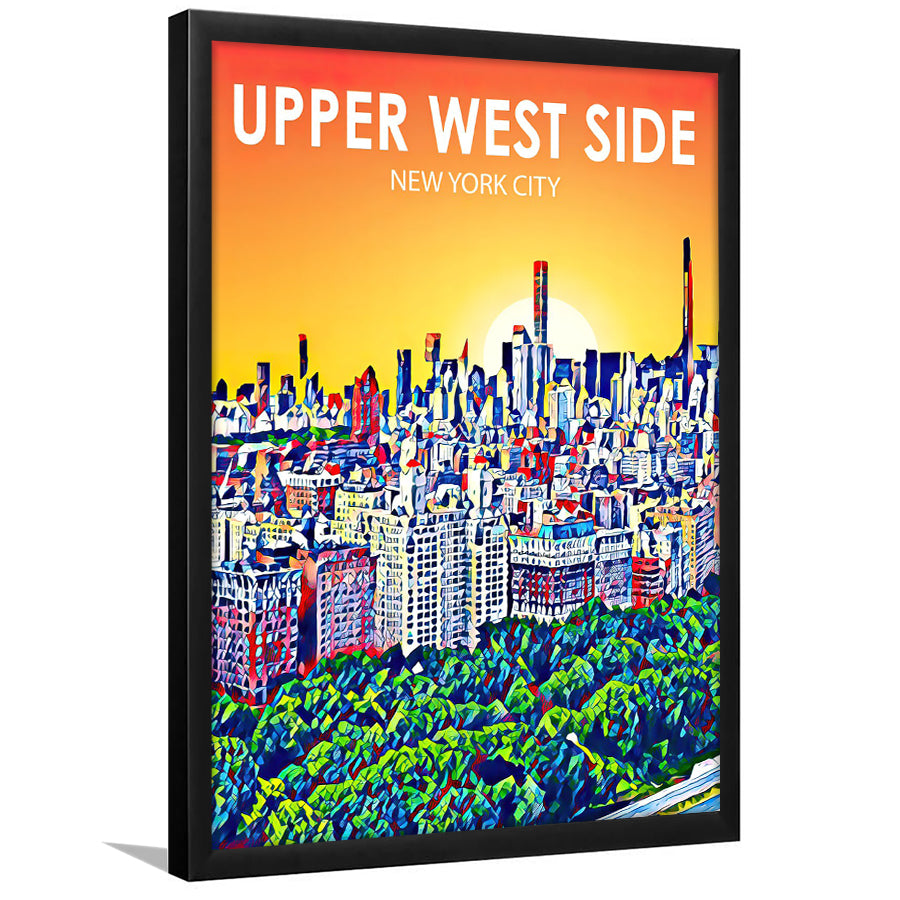 Upper West Side NYC Art, City Art Print, Framed Art Print Wall Art Home Decor, Framed Picture