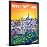 Upper West Side NYC Art, City Art Print, Framed Art Print Wall Art Home Decor, Framed Picture