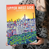 Upper West Side NYC Art ,City Art Print, Large Canvas, Canvas Print Wall Art Home Decor