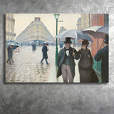 Paris Street A Rainy Day Canvas Wall Art - Canvas Prints, Prints for Sale, Canvas Painting, Canvas On Sale