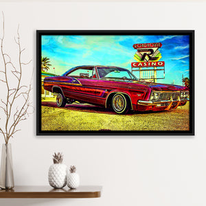 1968 Chevrolet Impala Framed Canvas Prints Wall Art Decor - Painting Canvas, Framed Picture, Home Decor