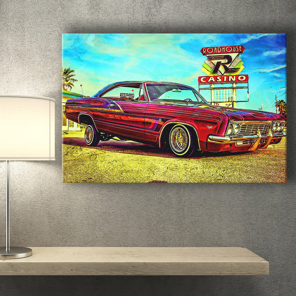 1968 Chevrolet Impala Canvas Prints Wall Art Decor - Painting Canvas, Art Print, Home Decor, Ready to Hang