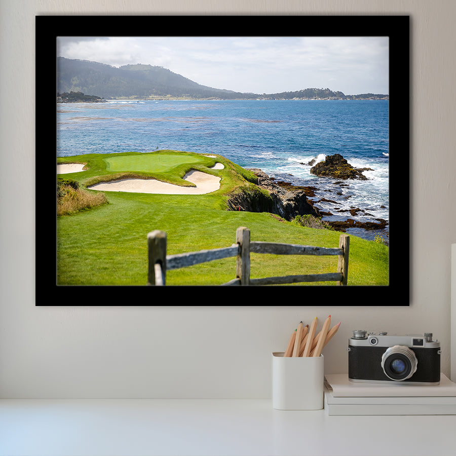 Pebble Beach Golf Courses, Golf Sport Print, Golf Lover, Framed Art Prints Home Decor