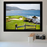 Pebble Beach Golf Courses, Golf Sport Print, Golf Lover, Framed Art Prints Home Decor