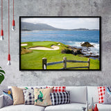 Pebble Beach Golf Courses, Golf Sport Print, Golf Lover, Framed Art Prints Home Decor