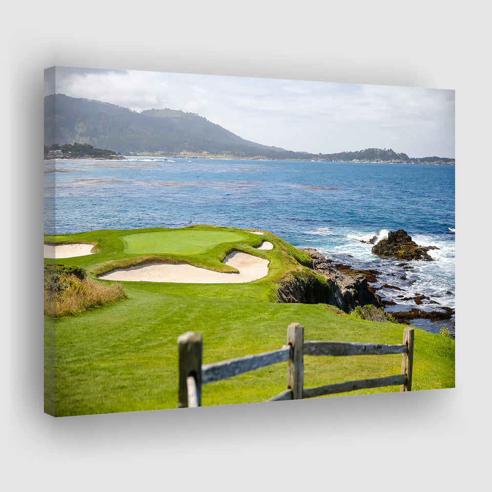 Pebble Beach Golf Courses, Golf Art Print, Golf Lover, Canvas Prints Wall Art Decor