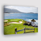 Pebble Beach Golf Courses, Golf Art Print, Golf Lover, Canvas Prints Wall Art Decor