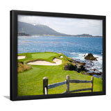 Pebble Beach Golf Courses, Golf Sport Print, Golf Lover, Framed Art Prints Home Decor