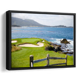 Pebble Beach Golf Courses, Golf Art Print, Framed Canvas Prints Wall Art Decor, Floating Frame