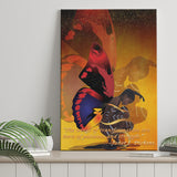 African Girl with Butterfly Wings Custome Canvas Prints Wall Art