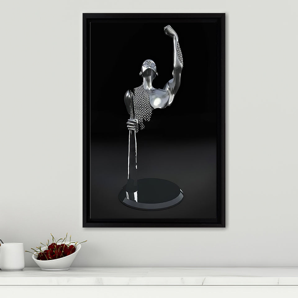 3D Effect Art Be Brave Frame Canvas Prints Wall Art - Painting Canvas, Framed Picture,Canvas Art, Wall Decor,Prints for Sale
