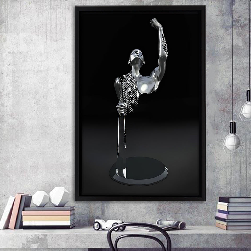 3D Effect Art Be Brave Frame Canvas Prints Wall Art - Painting Canvas, Framed Picture,Canvas Art, Wall Decor,Prints for Sale