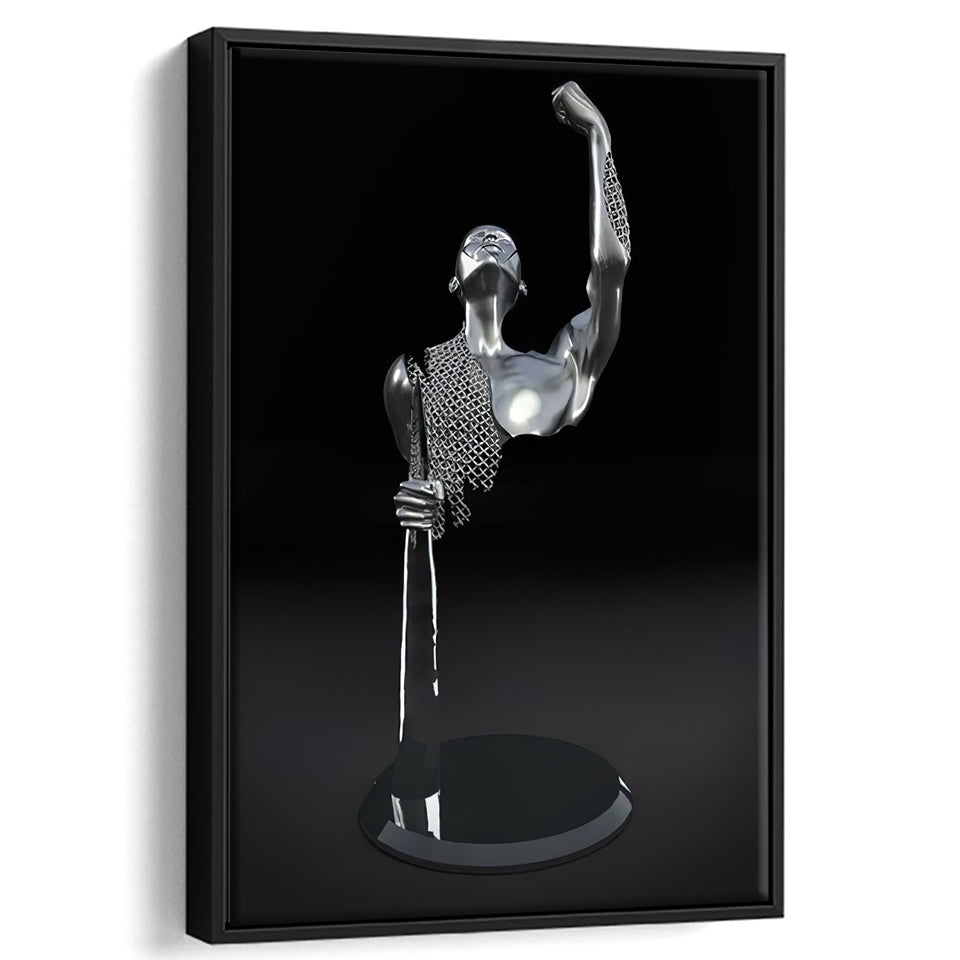 3D Effect Art Be Brave Frame Canvas Prints Wall Art - Painting Canvas, Framed Picture,Canvas Art, Wall Decor,Prints for Sale