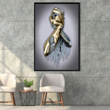 3D Effect Art Bond Of Unity Black & Gold Framed Canvas Prints Wall Art - Painting Canvas, Wall Decor, Art Prints, Floating Frame