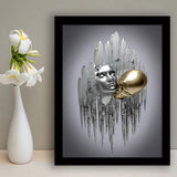 3D Effect Art Deepest Desire Black & Gold Framed Art Prints Wall Decor - Painting Prints, Wall Art, Black Picture, Ready to hang