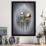 3D Effect Art Deepest Desire Black & Gold Framed Art Prints Wall Decor - Painting Prints, Wall Art, Black Picture, Ready to hang