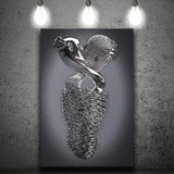 3D Effect Art Effect Lovers Black Art Canvas Prints Wall Art - Painting Canvas, Home Wall Decor, For Sale