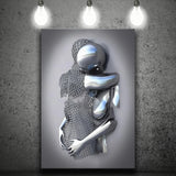 3D Effect Art Emotional Hug Canvas Prints Wall Art - Painting Canvas, Home Wall Decor, Prints for Sale, Painting Art