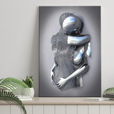 3D Effect Art Emotional Hug Canvas Prints Wall Art - Painting Canvas, Home Wall Decor, Prints for Sale, Painting Art