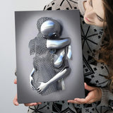 3D Effect Art Emotional Hug Canvas Prints Wall Art - Painting Canvas, Home Wall Decor, Prints for Sale, Painting Art