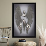 3D Effect Art Fallen Angel Iron Mesh Framed Canvas Prints Wall Art - Painting Canvas, Home Wall Decor,Framed Picture, For Sale