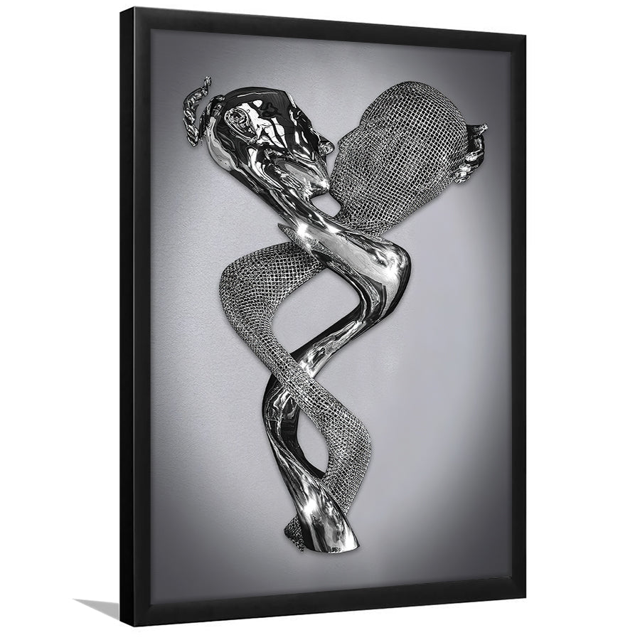 3D Effect Art Infinite Kiss Love Framed Art Print Wall Decor - Painting Art,Framed Picture,Wall Art