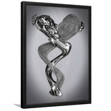 3D Effect Art Infinite Kiss Love Framed Art Print Wall Decor - Painting Art,Framed Picture,Wall Art