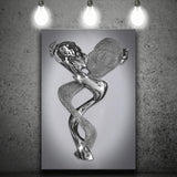 3D Effect Art Infinite Kiss Love Canvas Prints Wall Art - Painting Canvas, Home Wall Decor, For Sale