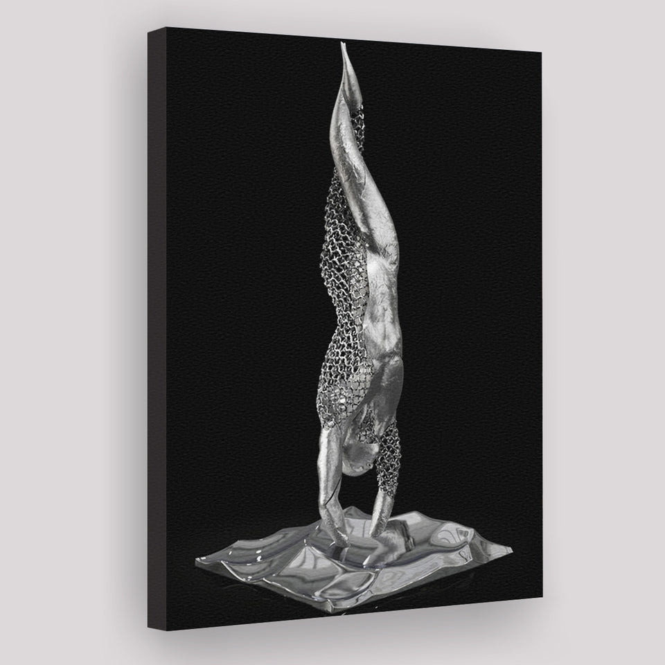 3D Effect Art Master Yoga Canvas Prints Wall Art - Painting Canvas, Painting Prints,Canvas Art, Wall Decor, Home Decor, Prints for Sale