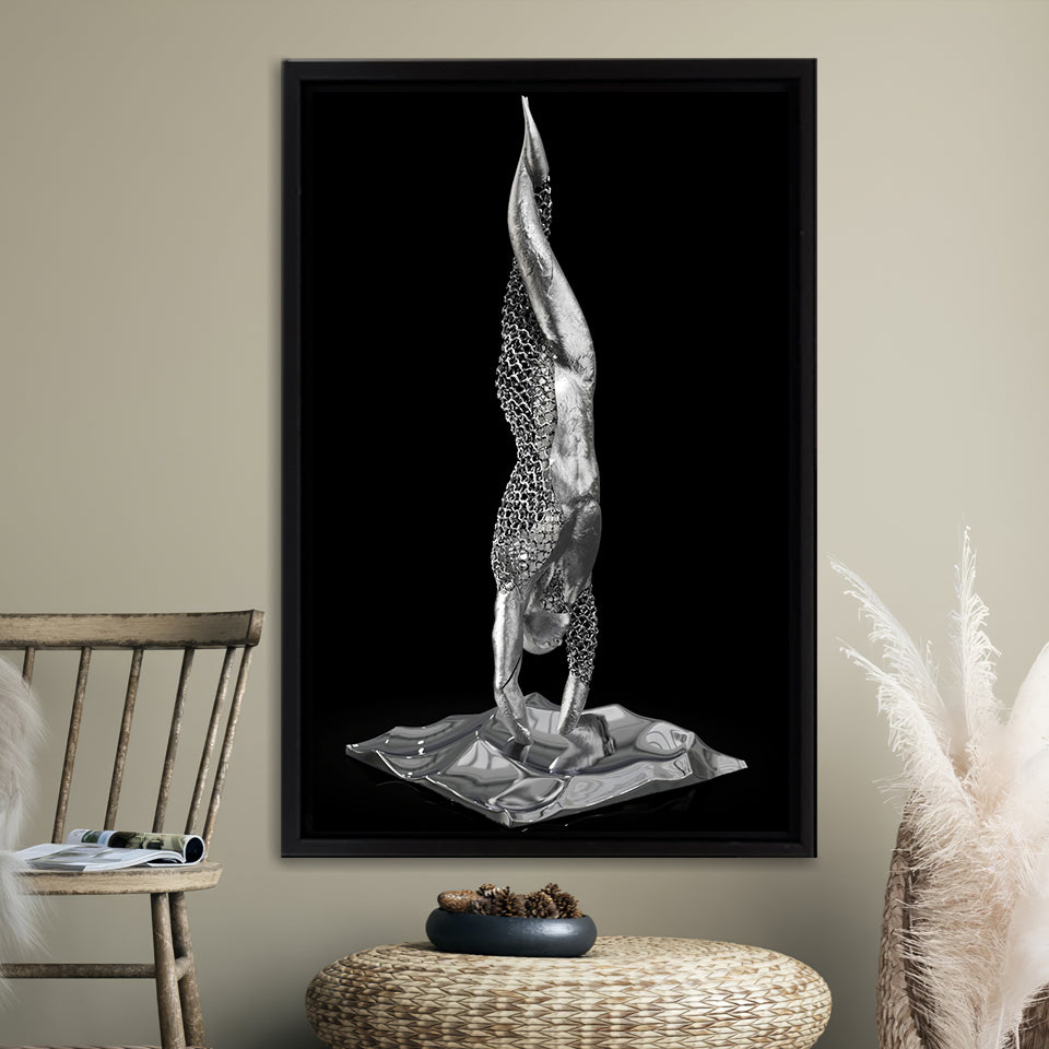 3D Effect Art Master Yoga Frame Canvas Prints Wall Art - Painting Canvas, Framed Picture,Canvas Art, Wall Decor,Prints for Sale