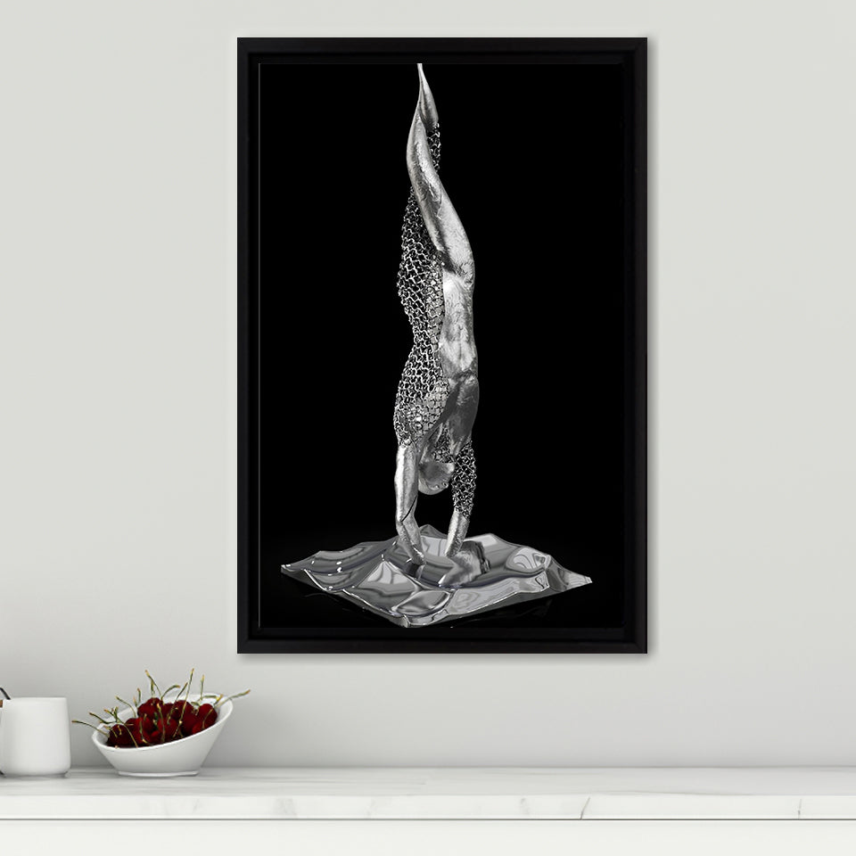 3D Effect Art Master Yoga Frame Canvas Prints Wall Art - Painting Canvas, Framed Picture,Canvas Art, Wall Decor,Prints for Sale