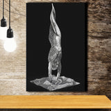 3D Effect Art Master Yoga Canvas Prints Wall Art - Painting Canvas, Painting Prints,Canvas Art, Wall Decor, Home Decor, Prints for Sale