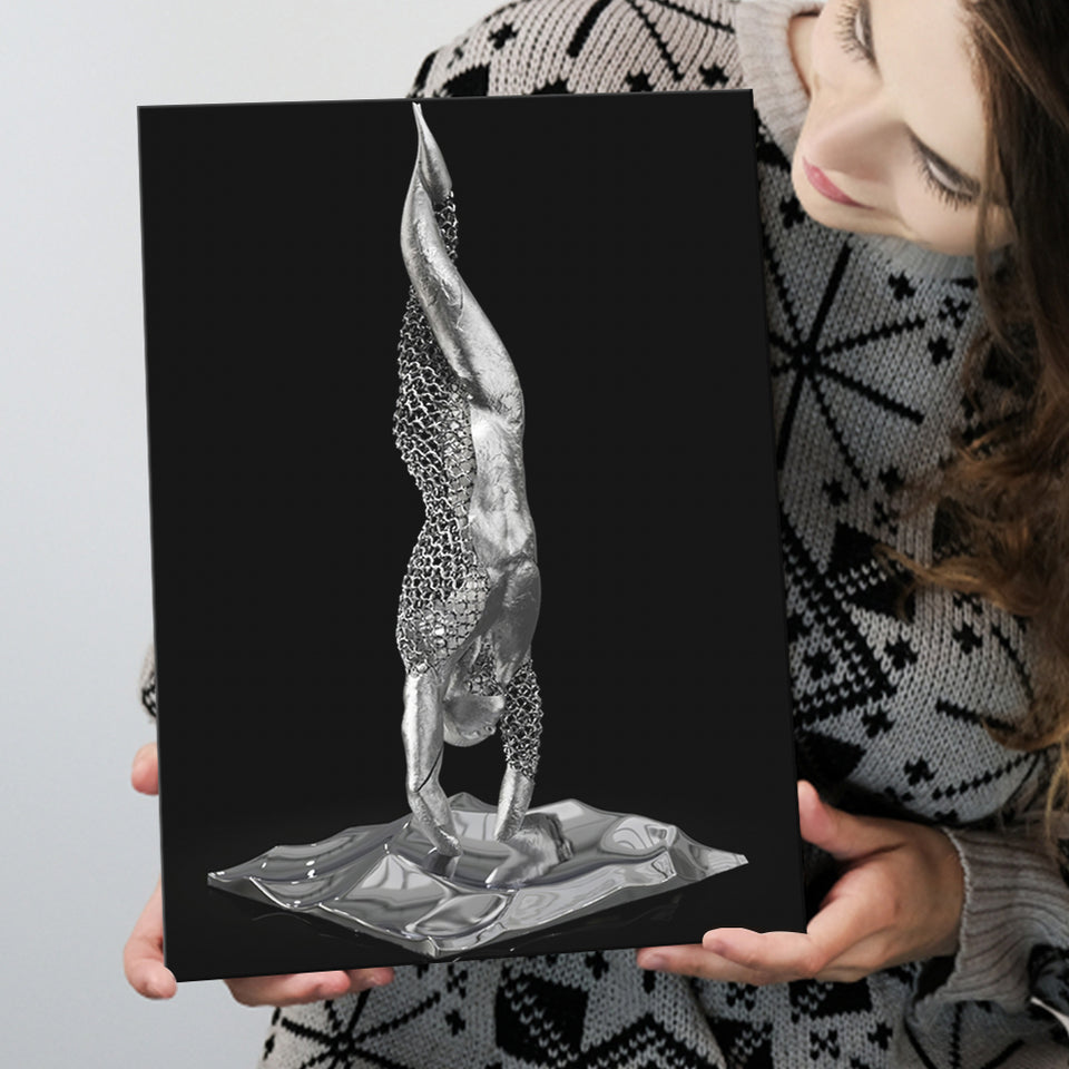 3D Effect Art Master Yoga Canvas Prints Wall Art - Painting Canvas, Painting Prints,Canvas Art, Wall Decor, Home Decor, Prints for Sale